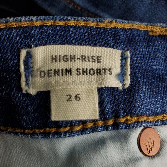 Madewell Women's High-Rise Denim Cutoff Jean Shorts Size 26 - Picture 4 of 7